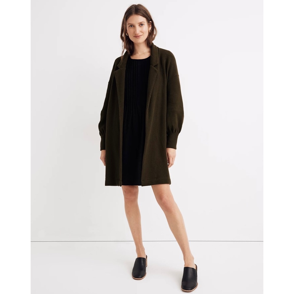 🌙 HP Madewell Piqué Relaxed Cardigan Coat